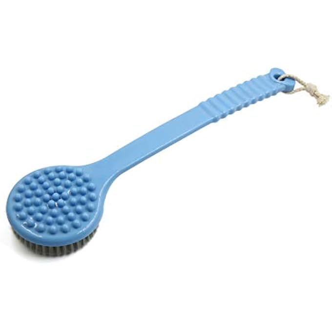 Ruilogod Blue Heart Pattern Soft Bristle Plastic Good Performance Body Brush Bath Shower Scrubber (id: f21 a30 295 d54 c3e - Image 2